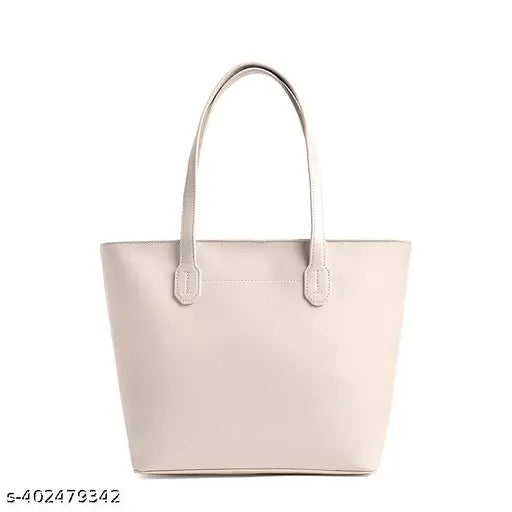 Fastrack Women's Solid Pumice Tote White