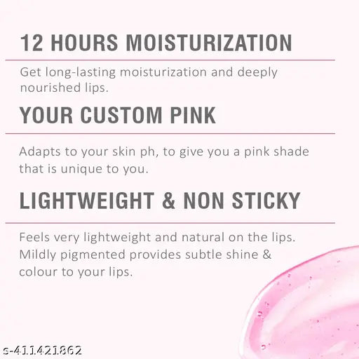 Glamveda High Shine Serum Infused Lip Gloss | PH Colour Changing Lip Gloss (Hookup - 109) For Soft & Dewy Lips | Unique Pink Shade Based on Skin's PH | 4.5ml