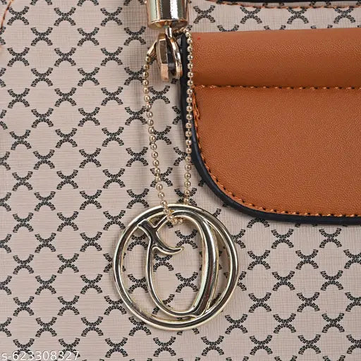 QIARRA Women White Handbag – Ladies Vanity Bag with Two Handles, Synthetic Leather with Zipper Closure