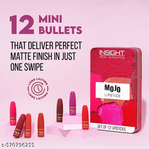 Insight Make-Up Essentials Mojo Lipstick (Set Of 12)