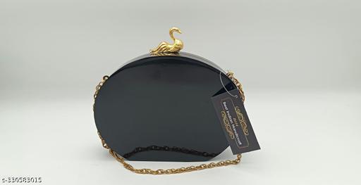 BEST INDIAN HANDICRAFT Black Designer Stone Clutch for women,Resin Crystal Stone Handmade Clutch Bag ,Clutch Bag Purse For Bridal, Casual, Party, Wedding For women and Girls