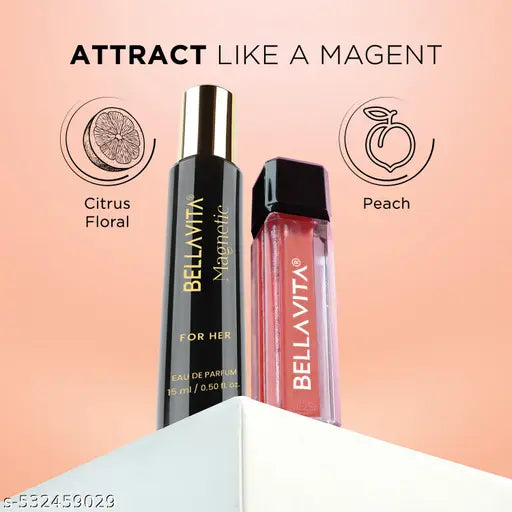 Bella Vita Mood Enhancing Cast A Spell Magnetic for Her 15 ml + Lip Gloss 4ml Gift Set