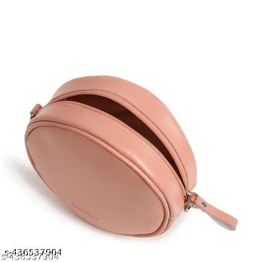 Fastrack Women's PU Structured Sling Bag Pink