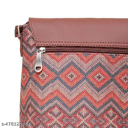 Zouk Gwalior Weaves Flap Sling Bag