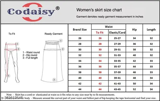 Codaisy Women's Elastic Waist A-Line Denim Skirt - Below the Knee Length Stylish Jeans Skirts
