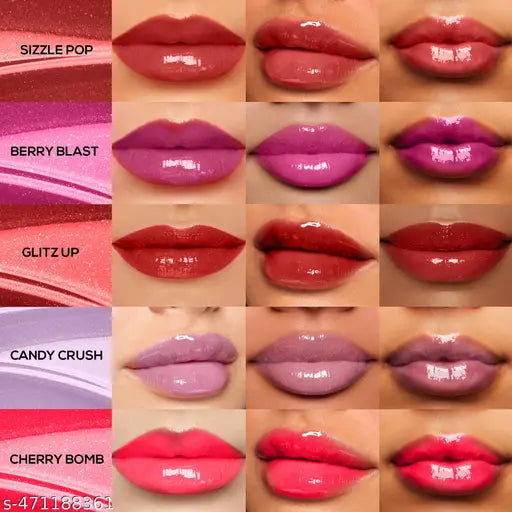 RENEE Shine Forever Lip Gloss Combo, Non Sticky & Non Drying Formula, Long Lasting Moisturizing Effect, Compact and Easy to Carry