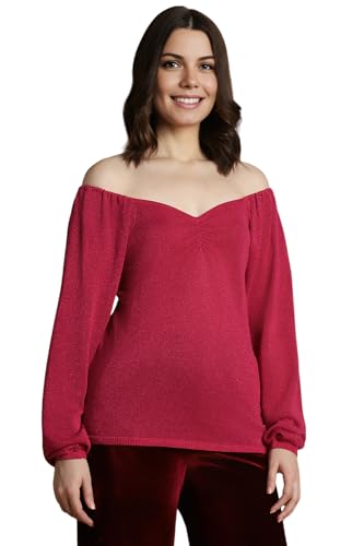 Allen Solly Women's Regular Fit Blouse (Pink) - SaumyasStore