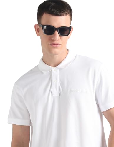 Tommy Hilfiger Men's Regular Fit T-Shirt (S24JMKT010_White S)