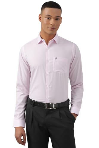 Allen Solly Men's Slim Fit Shirt (ASSFCUSPFW95518_Pink – SaumyasStore