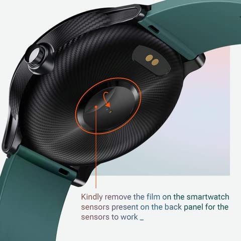 (Refurbished) CrossBeats Orbit Bluetooth Calling Smart Watch Voice Assistant, 1.3” IPS HD IPS Display & Metal Body, Heart Rate & Spo2 Monitors, BP & Sleep Monitoring, 10 Day Battery Life smartwatch—Blue