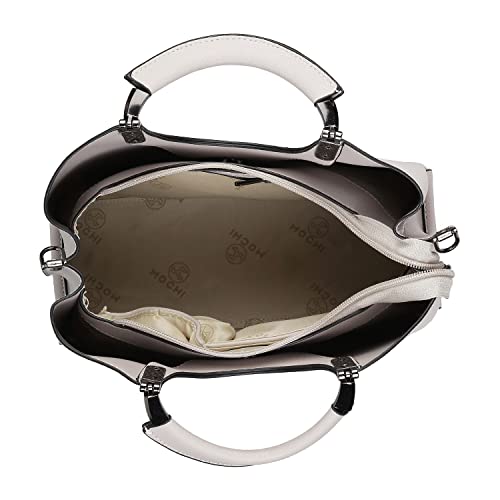 Mochi Womens Synthetic Beige Satchel Bags (One Size) - SaumyasStore