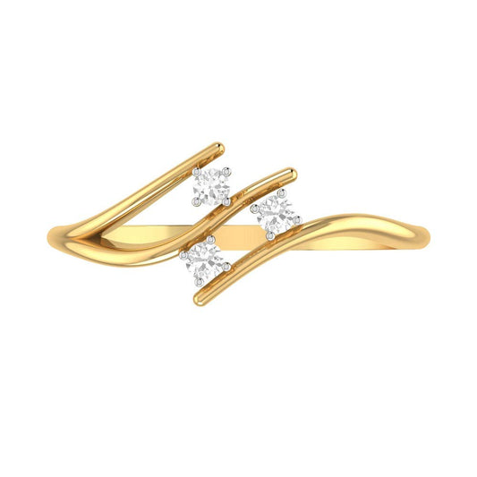 PC Jeweller The Yamila 18KT Yellow Gold & Diamond Rings