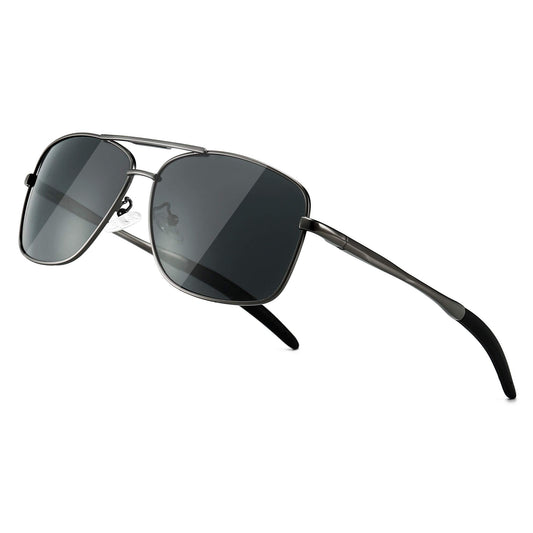 SUNGAIT Men's Polarized Sunglasses Durable Metal Frame for Fishing Driving Golf
