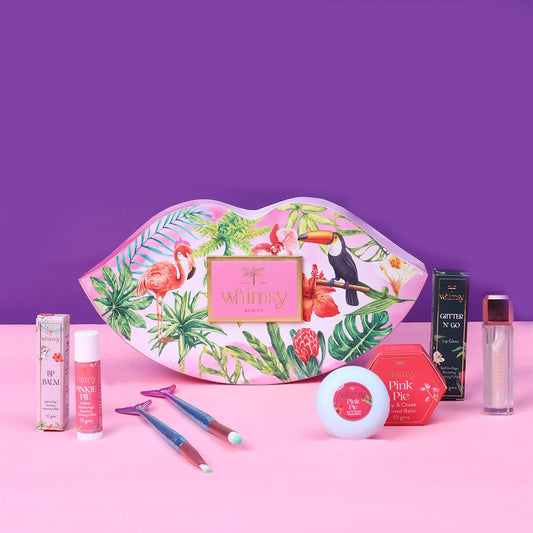 Whimsy Liplicious Beauty kit kids, Preteen and Teen Girls | Girls safe Makeup Set | skin friendly Children Makeup Kit (pack of 6)