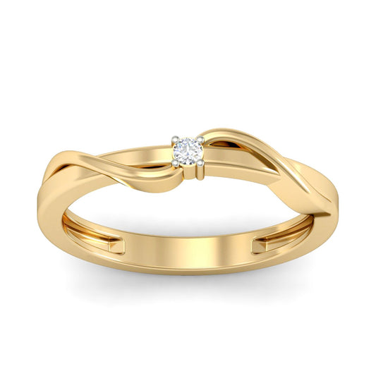 PC Jeweller The Naveah 18KT Yellow Gold & Diamond Rings