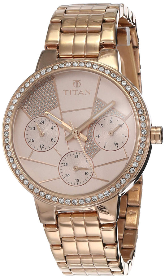 Titan Analog Pink Dial Women's Watch