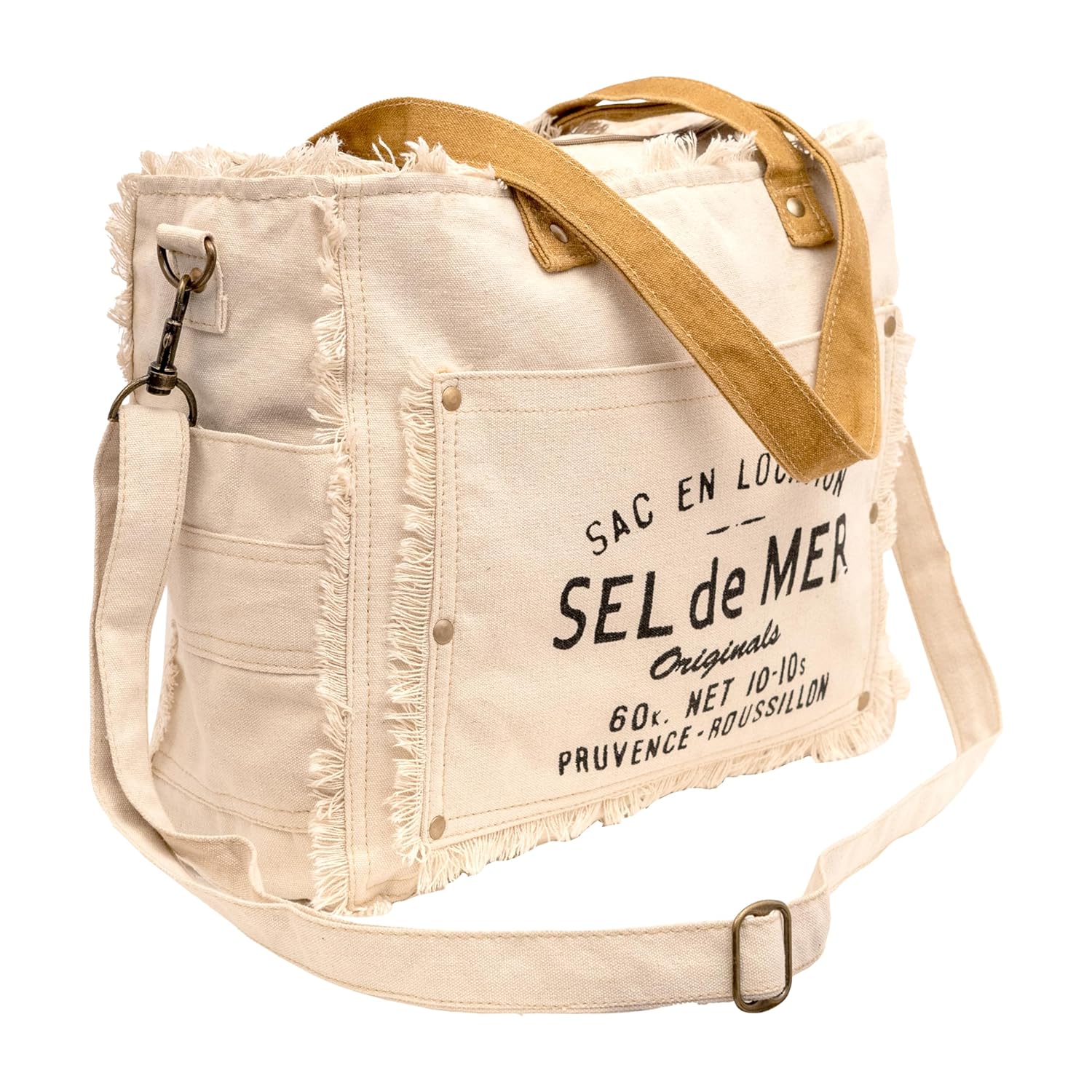 Sel De Mer Upcycled Canvas Myra Bag