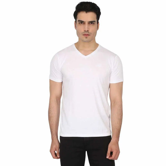 Life by Shoppers Stop Mens V-Neck Solid T-ShirtLIFE Store