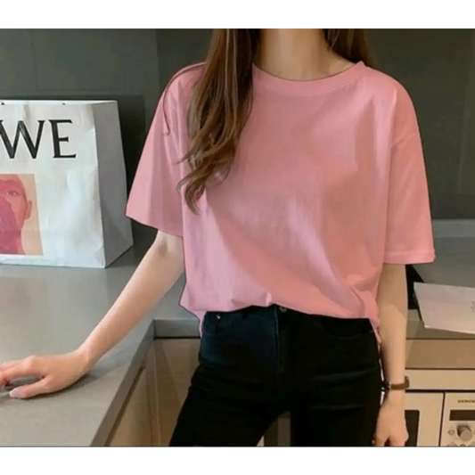 Loose fit trendy colors tshirts for girls