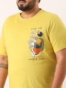 Marca bold Plus Size Mens Graphic T-Shirt Apple Green