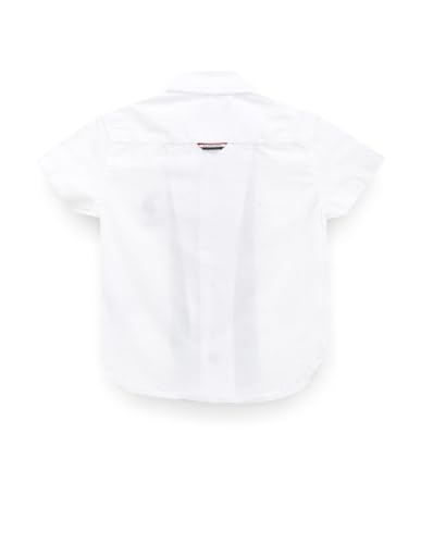 U.S. POLO ASSN. Kids Regular fit Logo Cotton Short Sleeves Casual Shirts (UKSHT0929_White_9-10Y)