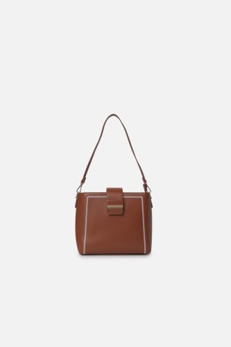 Women Brown Solid Casual Sling Bag