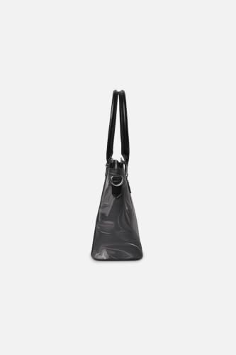 Women Black Print Casual Tote Bag