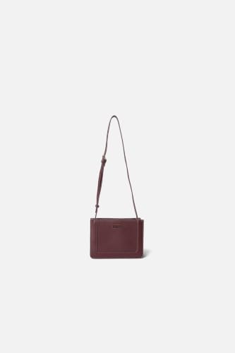 Women Maroon Textured Casual Sling Bag