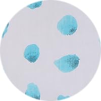 MUFTI Men Casual Shirt | Slim Fit Short Sleeve Spread Collar Polka Dot Design | Lightweight 100% Cotton & Breathable Fabric for Summer, Weekend & Vacation Wear| Bright Turquoise 6XL
