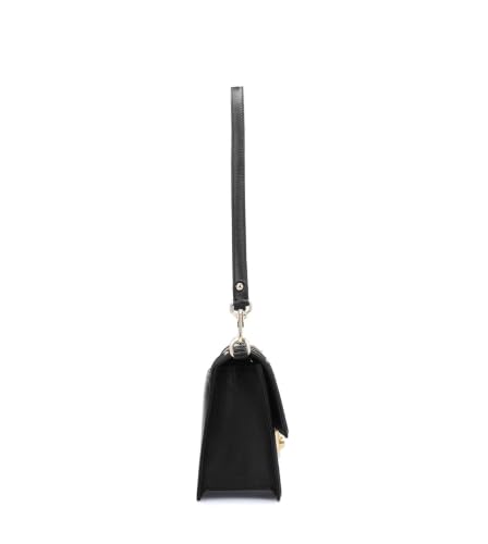 Da Milano Leather Shoulder Bag for Women - Black (LB-01193OL)