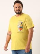 Marca bold Plus Size Mens Graphic T-Shirt Apple Green