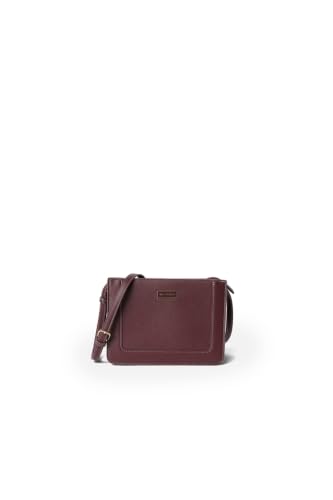 Women Maroon Textured Casual Sling Bag