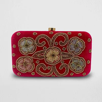 Shoomi Party Red  Clutch