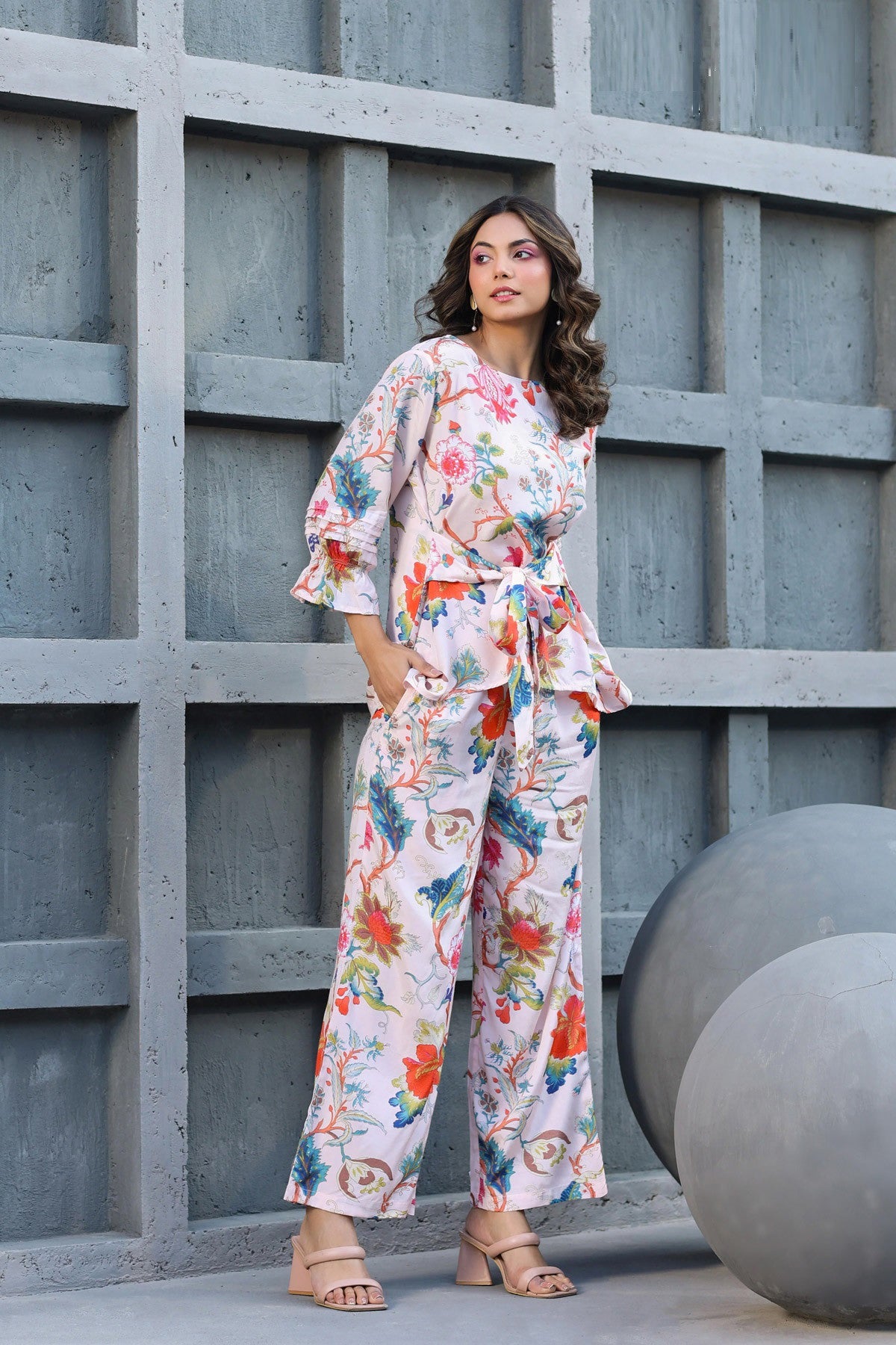 Floral Printed Co Ord Set For Women