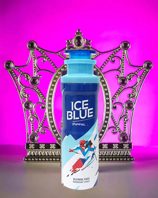 Ice Blue Alcohool Free DeoDorant Spray 200ml kareem 9ml Pure Perfume (Pack of 2)
