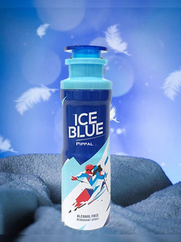 Ice Blue Alcohool Free DeoDorant Spray 200ml kareem 9ml Pure Perfume (Pack of 2)