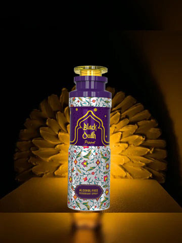 Black Oudh Alcohool Free DeoDorant Spray 200ml Awalif 9ml Pure Perfume (Pack of 2)