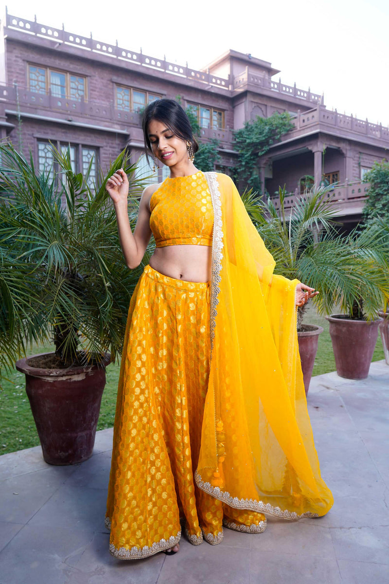 Sea Buck-Thorn Lehenga Set