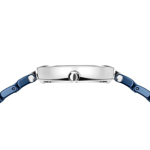 BERING Ceramic Analog Blue Dial Diamond Women Watch - 16629-707
