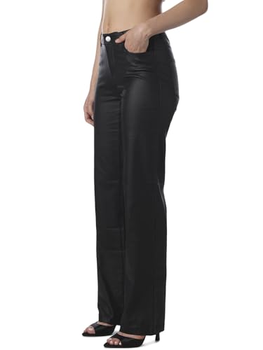 ONLY Women's Straight Pants (15359203- Black