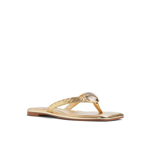 Aldo CONCHIGLIA-IN711 Women Gold Flat Sandals