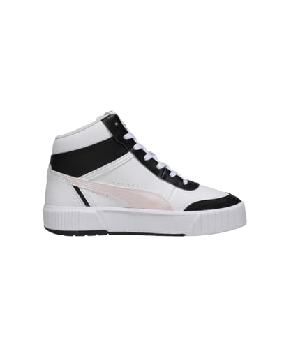 Puma | Carina Mia Women’s Mid-Cut Sneakers | White-Jasmine Flower-Black | 4UK
