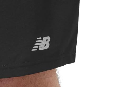 New Balance Men's Sport Essential Short 7" Linerless,Black,L