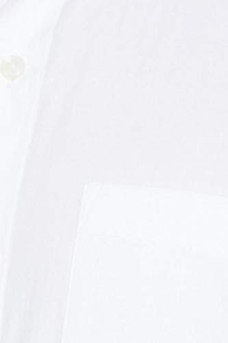 Amazon Brand - Symbol Men's Solid Cotton Formal Shirt | Plain | Full Sleeve - Regular Fit (Available In Plus Size, White_42)