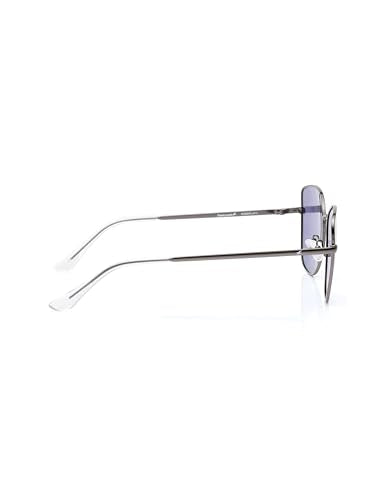 Fastrack Violet Colored Stainless Steel Frame CatEye Shaped Polarized Sunglasses for Women