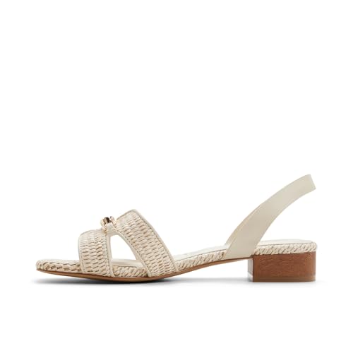 Aldo BLAIKE Off White Ladies Block Heel Sandals