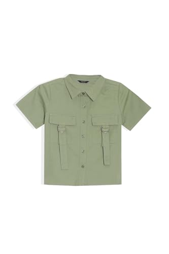 Allen Solly Girls Green Textured Casual Top