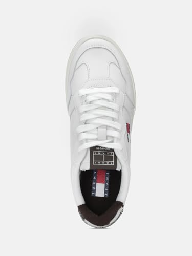 Solid White Leather Sneakers