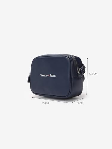 Solid Blue Pu Sling Bag