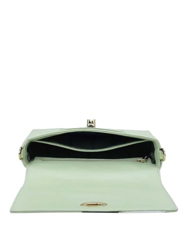 Da Milano Genuine Leather Green Sling Bag (01603) (Small)